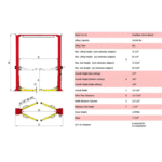 AMGO OH-18 18,000 lb 2 Post Lift - Image 2