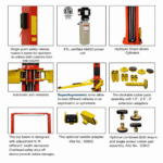 AMGO OHX-10H 10,000 lbs 2 Post Lift - Image 5