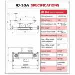 AMGO RJ-10A Pneumatic Rolling Jack 10,000 lbs. Capacity - Image 3