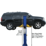 Atlas 9KBPX 9,000 lb Baseplate 2 Post Lift - Image 2