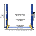 Atlas 9KBPX 9,000 lb Baseplate 2 Post Lift - Image 4