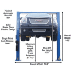 Atlas 9OHSC 9,000 lb Overhead 2-Post Lift - Image 3