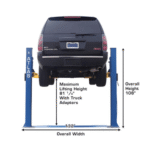 Atlas BP8000 2-Post Lift + Lawn Mower Adapter Combo - Image 4