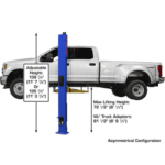 Atlas Platinum PVL10 ALI Certified 10,000 lb Overhead 2 Post Lift - Image 4