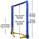 Atlas Platinum PVL12 ALI Certified 12,000 lb Overhead 2 Post Lift - Image 2