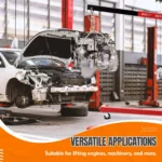 Garvee 2T Engine Hoist - 4000 lbs Folding Hydraulic Car Engine Crane Lifter, Cherry Picker with 6 Iron Caster Wheels, Red - Image 2