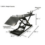 Atlas Hi-Rise 1500 Motorcycle & ATV Lift - Image 4