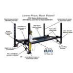 Tuxedo FP8K-DX-XLT 8,000 lb. Deluxe Storage Lift (Extended Length & Height) - Image 5