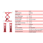 AMGO XL-9F 9,000 lb. Flush Mount Scissor Lift - Image 2