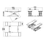 Katool KT-X85 Electric Mid-Rise Scissor Lift - Image 2