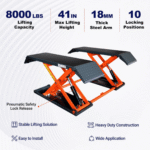 Katool KT-X80 8,000 lbs. Mid-Rise Scissor Lift - Image 2