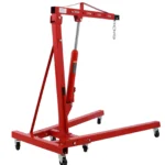 Garvee 2T Engine Hoist - 4000 lbs Folding Hydraulic Car Engine Crane Lifter, Cherry Picker with 6 Iron Caster Wheels, Red - Image 12