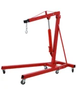Garvee 2T Engine Hoist - 4000 lbs Folding Hydraulic Car Engine Crane Lifter, Cherry Picker with 6 Iron Caster Wheels, Red - Image 9