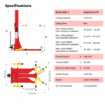 AMGO SML-7 7000 LBS Single Post Lift - Image 3
