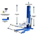 Ideal MSC-6KLP 6000 LB Mobile Single Column Lift Low Profile - Image 8