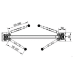 Katool KT-AS110D 11,000 lbs Asymmetrical 2-Post Lift - Image 11
