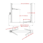 Katool KT-H100 Two Post Vehicle Lift 10,000 lbs - Image 6