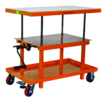 Bolton Tools 2200lb Capacity Hand Crank Operated Hydraulic Post Lift Table (24" x 42")