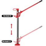 GARVEE 48" High Lift Farm Jack - 7,000 lbs Capacity Ratcheting Off-Road Utility Jack - Image 5