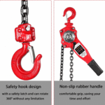 GARVEE 0.75 Ton Manual Lever Chain Hoist - 1,653 lbs Capacity with 10ft G80 Manganese Steel Chain - Image 8