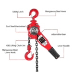 GARVEE 0.75 Ton Manual Lever Chain Hoist - 1,653 lbs Capacity with 10ft G80 Manganese Steel Chain - Image 3