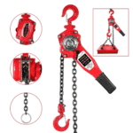 GARVEE 0.75 Ton Manual Lever Chain Hoist - 1,653 lbs Capacity with 10ft G80 Manganese Steel Chain - Image 2