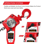 GARVEE 0.75 Ton Manual Lever Chain Hoist - 1,653 lbs Capacity with 10ft G80 Manganese Steel Chain - Image 9