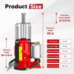 GARVEE 20-Ton Air Hydraulic Bottle Jack - 40,000 lbs Heavy Duty Pneumatic/Manual Lift - Image 6