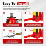 GARVEE 20-Ton Air Hydraulic Bottle Jack - 40,000 lbs Heavy Duty Pneumatic/Manual Lift - Image 3