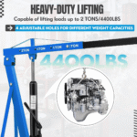 GARVEE 2 Ton Foldable Hydraulic Cherry Picker - 4400 LBS Engine Hoist Crane - Image 5