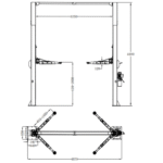 Katool KT-M150D 15,000 lbs 2 Post Lift - Image 5