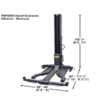 Atlas PSP-6000 6,000 lb. Portable Single Post Lift - Image 6