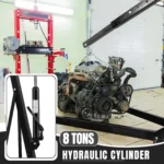 Garvee 4400 lbs Engine Hoist, 2-Ton Heavy-Duty Folding Cherry Picker Hydraulic Shop Crane with 6 Casters for Garage, Workshop, and Warehouse, Black - Image 2