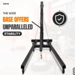 Garvee 4400 lbs Engine Hoist, 2-Ton Heavy-Duty Folding Cherry Picker Hydraulic Shop Crane with 6 Casters for Garage, Workshop, and Warehouse, Black - Image 4